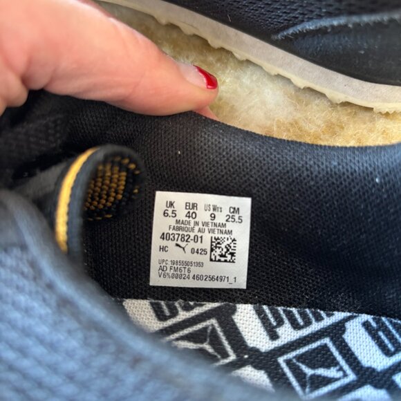 Puma Arizona Black Sneakers size 9 - Picture 6 of 6